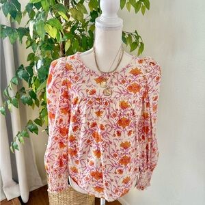 Universal Thread Floral Long-Sleeve Shirt Size Small